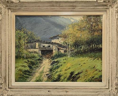 École Française (XX) - Silence vert, Antiek en Kunst, Kunst | Schilderijen | Klassiek