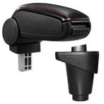 Armsteun-Fiat 500L-2012-kunstleer-zwart+rood stiksel, Verzenden, Nieuw