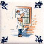 KLM Airline Business Class Delft Blue Tile Coaster - 75×75, Verzenden, Zo goed als nieuw