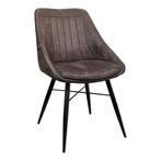 MX Sofa Eetkamerstoel Truffle | Antraciet | Microvezel stof, Huis en Inrichting, Stoelen, Ophalen, Nieuw, Industrieel