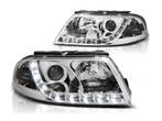 True LED DRL koplampen Chrome geschikt voor VW Passat 3BG, Auto-onderdelen, Verlichting, Nieuw, Volkswagen, Verzenden