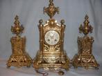 Klok en garnituur set (3) - Japy Freres Paris Frankrijk, Antiek en Kunst, Antiek | Klokken