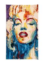 Marilyn Monroe - portrait on gobelin tapestry fabric, Antiek en Kunst, Antiek | Kleden en Textiel