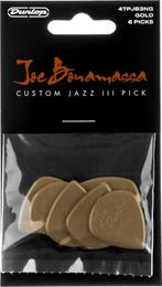 Jim Dunlop Joe Bonamassa Jazz III plectrum 1.38 mm 6-pack, Ophalen of Verzenden, Nieuw, Elektrische gitaar