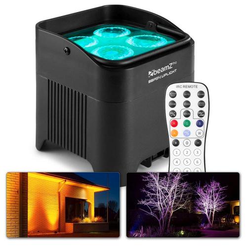 Retourdeal - BeamZ BBP54 accu Uplighter met 4x 12W LEDs -, Muziek en Instrumenten, Licht en Laser, Zo goed als nieuw, Verzenden
