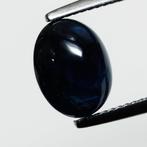 1 pcs Blauw Saffier - 5.27 ct - Antwerp Laboratory for, Sieraden, Tassen en Uiterlijk, Edelstenen, Nieuw