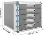 Organizer met 5 Lades – Aluminium Bureaukast met Slot, Verzenden, Nieuw in verpakking