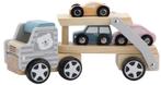 PolarB Houten Truck met Oplegger incl. 3 Autos 44014, Kinderen en Baby's, Speelgoed | Houten speelgoed, Verzenden, Nieuw