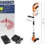 Masko - accu trimmer met 20 V Li-accu - bosmaaier - 2,0 Ah, Tuin en Terras, Hand-tuingereedschap, Verzenden, Nieuw