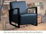 Leren fauteuil Touch - Toledo Marine (blauw), Huis en Inrichting, Fauteuils, Nieuw, Ophalen of Verzenden, 75 tot 100 cm, Industrieel, Modern
