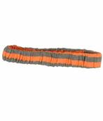 Haarband Sport Neon Streep Grijs Oranje, Nieuw
