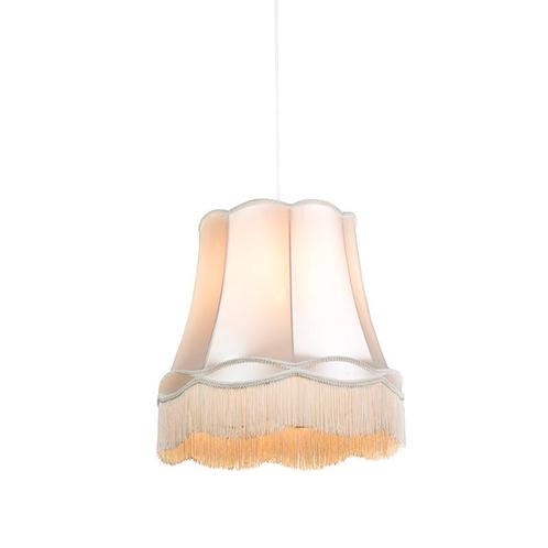 Retro hanglamp crème 45 cm - Granny, Huis en Inrichting, Lampen | Hanglampen, Nieuw, Overige materialen, 75 cm of meer