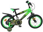Volare Strike Kinderfiets - Jongens - 14 inch - Zwart Groen, Verzenden, Nieuw