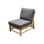 Showroommodel Piton hoek loungeset 5 delig bamboe, Ophalen of Verzenden, Nieuw