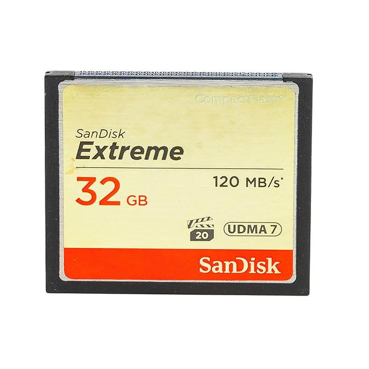 SanDisk 32GB CF Card 120MB/S, Audio, Tv en Foto, Fotografie | Geheugenkaarten, Fotocamera, 32 GB, Zo goed als nieuw, Compact Flash (CF)