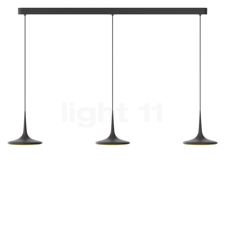 Grau Falling Leaf Hanglamp LED 3-lichts, zwart - 200 cm, Huis en Inrichting, Lampen | Hanglampen, Nieuw, Verzenden