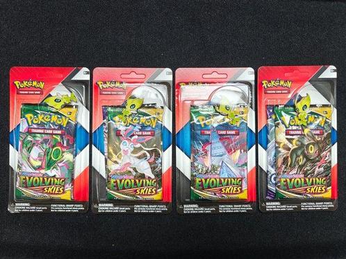 Pokémon - 8 Booster pack - Artset Evolving Skies + Chilling, Hobby en Vrije tijd, Verzamelkaartspellen | Pokémon