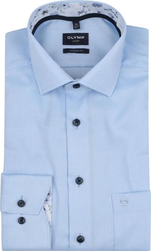 Olymp Luxor Overhemd Structure Lichtblauw maat 39 Heren, Kleding | Heren, Overhemden, Nieuw, Verzenden