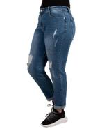 Straight leg ripped mom jeans van Hello Miss, Kleding | Dames, Spijkerbroeken en Jeans, Nieuw, W28 - W29 (confectie 36), Verzenden
