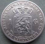 Nederland. Willem III. 1 Gulden 1853/51  jaartalwijziging