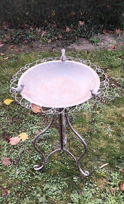 Vogelbad - IJzer - Vogel voeder/drinkbak., Antiek en Kunst, Curiosa en Brocante