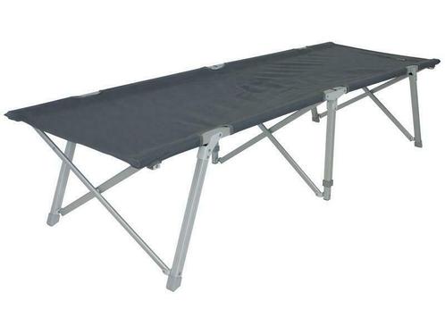 Eurotrail Veldbed Belmont L Grijs-Zwart, Caravans en Kamperen, Kampeeraccessoires, Nieuw