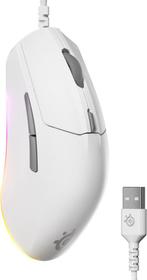 SteelSeries Rival 3 Gen 2 Gamingmuis - Wit - 3-Zone RGB -, Verzenden, Nieuw
