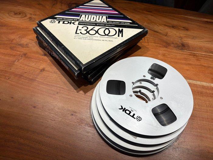 TDK - 26cm metal reels with tape - Reel-to-reel audio, Audio, Tv en Foto, Radio's