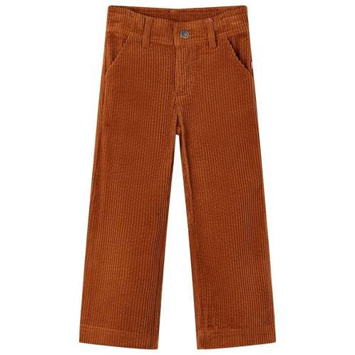 Kinderbroek Ribfluweel Cognac (7-8 jaar) - OP=OP - Koopje!, Kinderen en Baby's, Kinderkleding | Maat 140, Broek, Jongen of Meisje