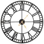 vidaXL Wandklok vintage-stijl met quartz-mechanisme XXL 60, Huis en Inrichting, Woonaccessoires | Klokken, Verzenden, Nieuw