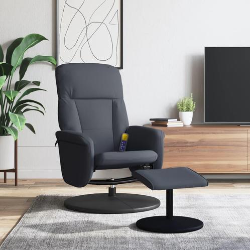 vidaXL Massagestoel verstelbaar met voetenbank fluweel, Huis en Inrichting, Fauteuils, Nieuw, Verzenden