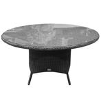 Riccione dining tuintafel 150 cm rond antraciet, Tuin en Terras, Ophalen of Verzenden, Nieuw, Wicker