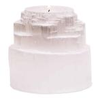 Waxinelichthouder Edelsteen Seleniet Waterval ca 600 gram (8, Huis en Inrichting, Lampen | Tafellampen, Nieuw, Verzenden