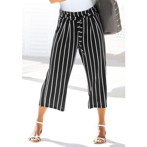 Lascana Culotte in 7/8 lengte en strikceintuur, stoffen, Kleding | Dames, Broeken en Pantalons, Nieuw, Verzenden