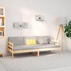 vidaXL Slaapbank zonder matras 90x190 cm massief grenenhout, Huis en Inrichting, 90 cm, Eenpersoons, Bruin, Verzenden