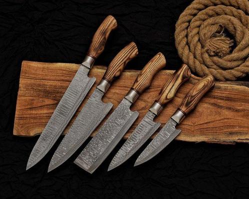 Keukenmes - Keukenmes - professioneel chef-mes set van 5, Antiek en Kunst, Antiek | Keukenbenodigdheden