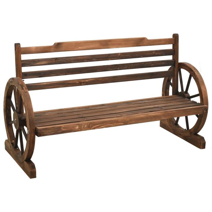 vidaXL Tuinbank 112 cm massief vurenhout, Tuin en Terras, Tuinbanken, Nieuw, Hout, Verzenden