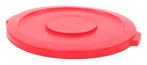 Rubbermaid Brute deksel rond 121,1 ltr rood, Verzenden