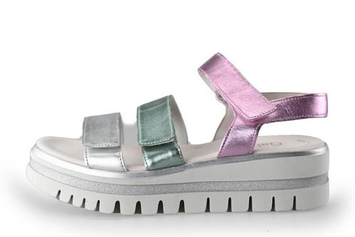 Gabor Sandalen in maat 38 Zilver | 10% extra korting, Kleding | Dames, Schoenen, Overige kleuren, Zo goed als nieuw, Sandalen of Muiltjes