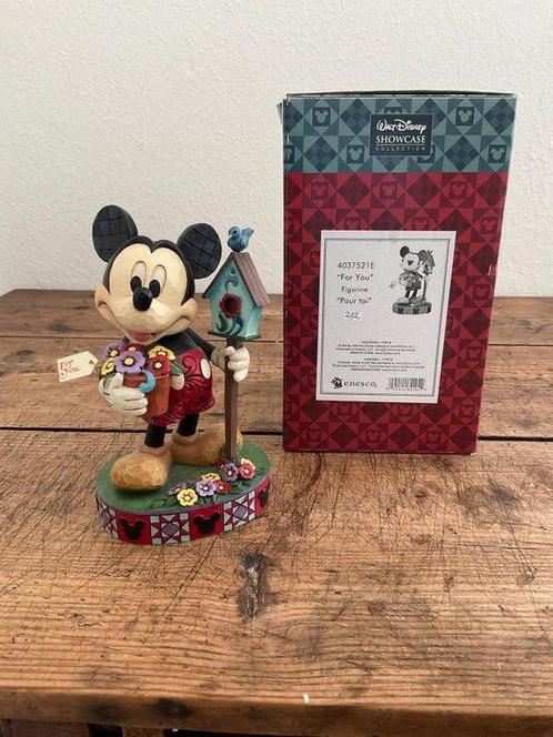 Enesco - Beeldje - Disney Mickey Mouse For You figurine, Verzamelen, Disney
