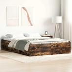 vidaXL Bedframe gerookt eikenkleurig 120x190 cm, Bruin, Verzenden, Nieuw, 190 cm of minder