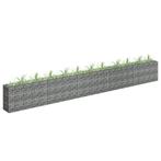 vidaXL Gabion plantenbak verhoogd 450x30x60 cm, 100 cm of meer, Verzenden, Nieuw, Metaal