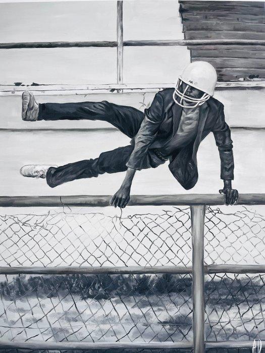 Anne Dias - (100% handpainted !) One Jumping Memory, Antiek en Kunst, Kunst | Schilderijen | Modern