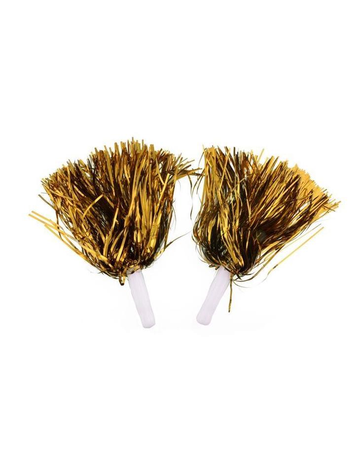 Pom Poms Metallic Goud Stick (2st), Kleding | Dames, Carnavalskleding en Feestkleding, Nieuw, Ophalen of Verzenden