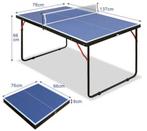 Mini Tafeltennistafel 137 cm met Net en Batjes, Verzenden, Nieuw
