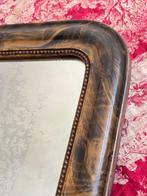 Spiegel- Tortoise Shell Frame Style, Pearl - Laat 19e eeuw -