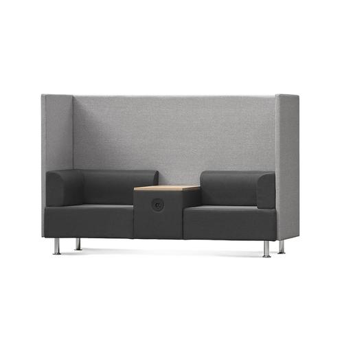 Soft Seating dubbel met tafel - 2 zits Lounge vergaderstoel, Huis en Inrichting, Bureaus, Nieuw, Ophalen of Verzenden