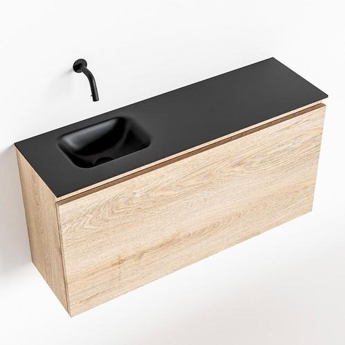 MONDIAZ OLAN 100cm toiletmeubel washed_oak. LEX wastafel, Doe-het-zelf en Verbouw, Sanitair, Bad, Nieuw, Ophalen of Verzenden