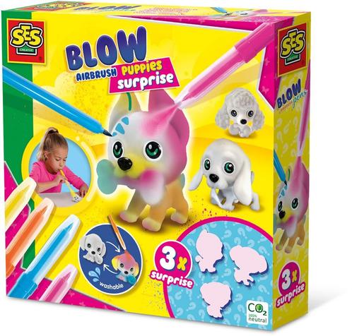 SES - Blow Airbrush Pens Puppys | SES Creative - Hobby, Hobby en Vrije tijd, Knutselen, Nieuw, Verzenden