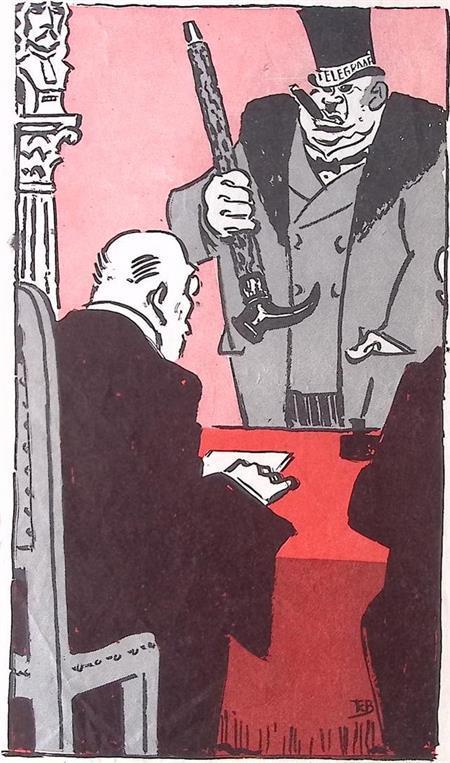 De telegraaf mag niet oordelen op spotprent (lijst optie), Antiek en Kunst, Kunst | Litho's en Zeefdrukken, Verzenden